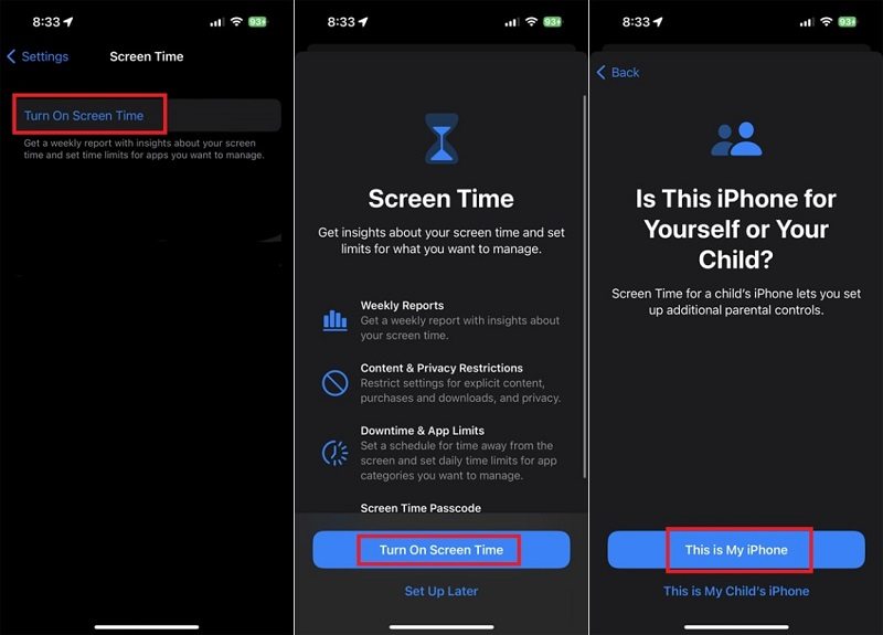 set up Screen Time on iPhone
