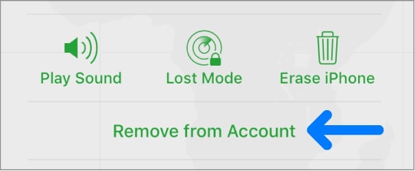 remove from account on iCloud