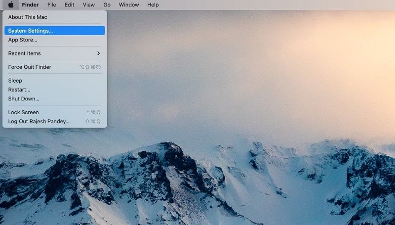 select screen time settings on Mac