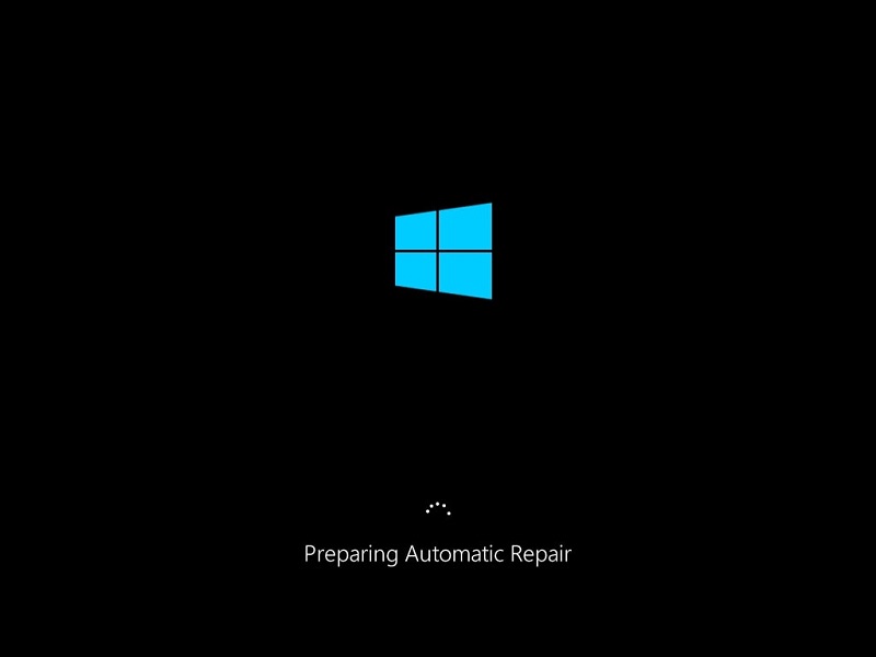 Preparing Automatic Repair screen on Windows 10