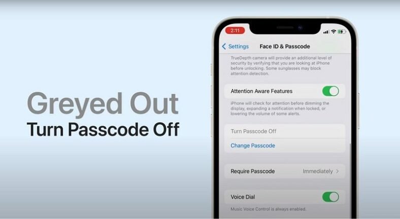 How to Fix Turn Passcode Off Greyed Out on iPhone/Apple Watch