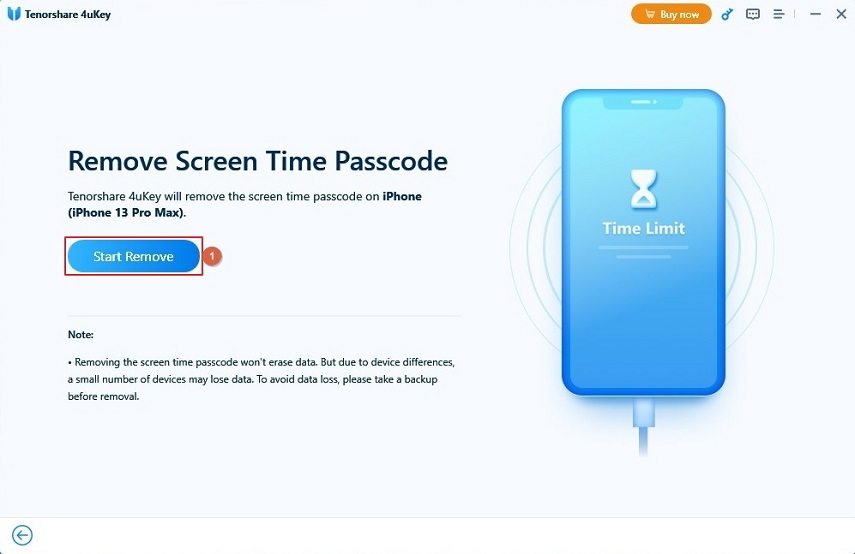 iPhone Unlocker remove screen time passcode